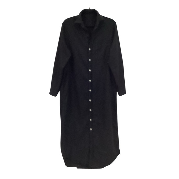 Frank & Eileen Famous Denim Rory Maxi Shirtdress Dress In Black Size Small - Picture 4 of 14